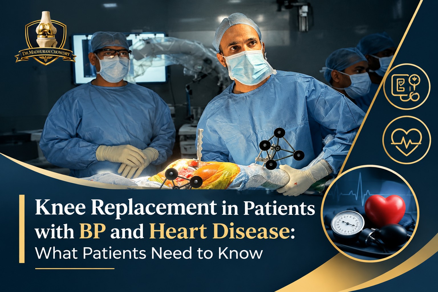 Knee Replacement in Patients with BP and Heart Disease